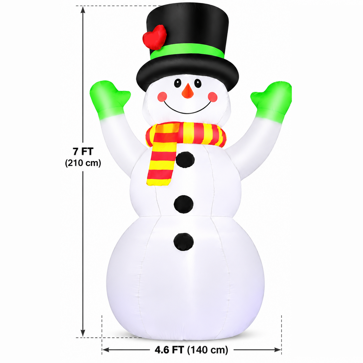 7 FT Christmas Inflatables Snowman Outdoor Decorations