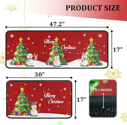 Christmas Kitchen Rug Set (2 PCS)
