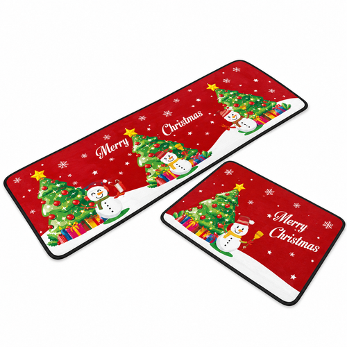 Christmas Kitchen Rug Set (2 PCS)