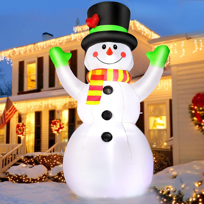 7 FT Christmas Inflatables Snowman Outdoor Decorations