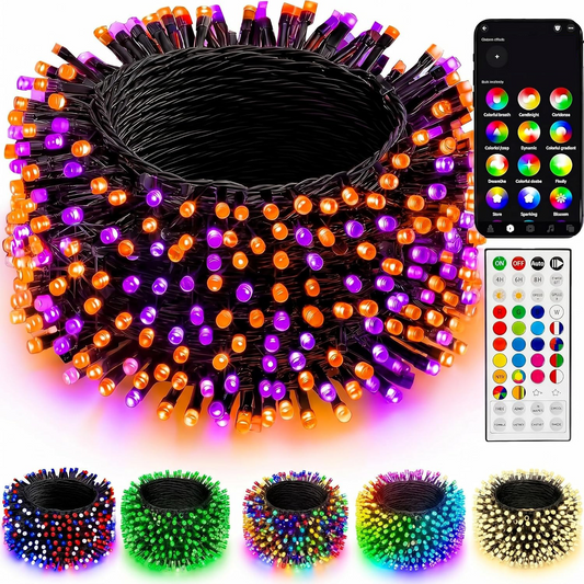 66FT 200 LED Smart Color Changing Christmas Halloween Lights